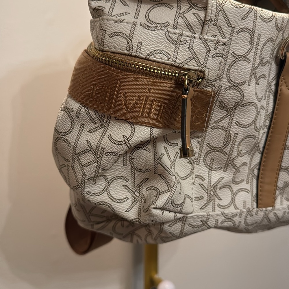 Calvin Klein Monogram Backpack Euc - image 2